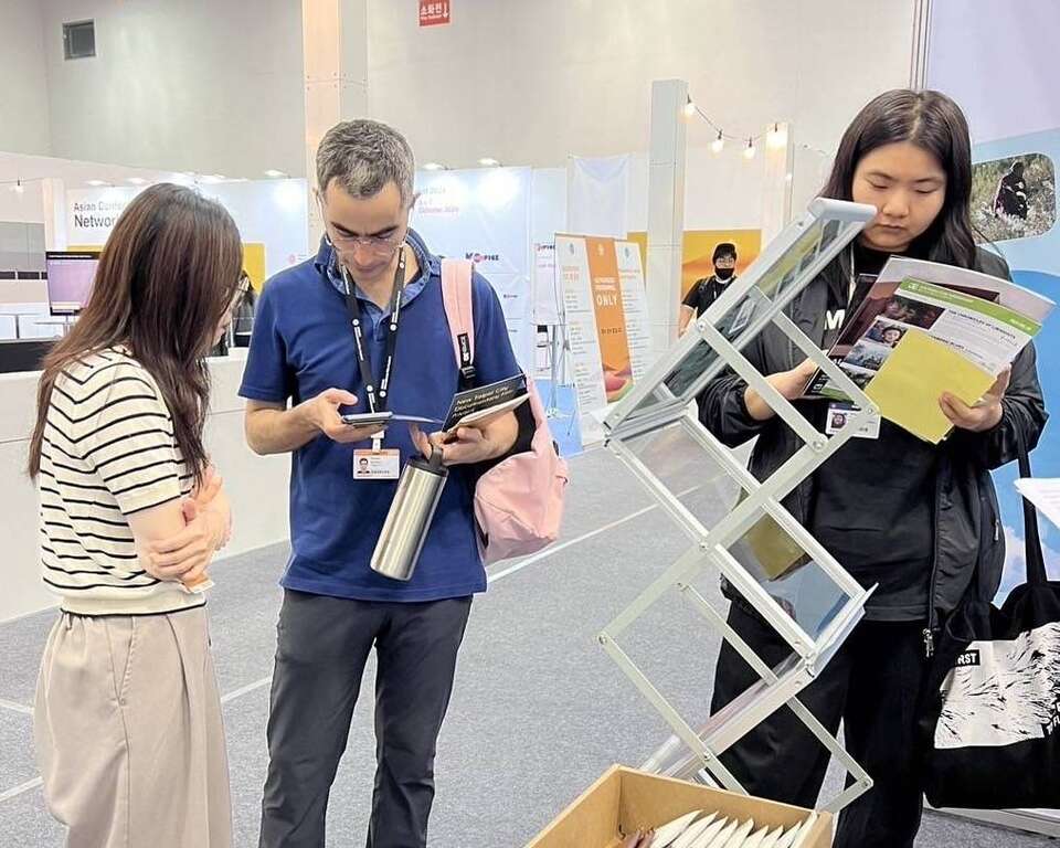 參展期間，來自法國、澳洲、亞洲等各國創作者紛紛探詢新北場景及影視朝聖之路。