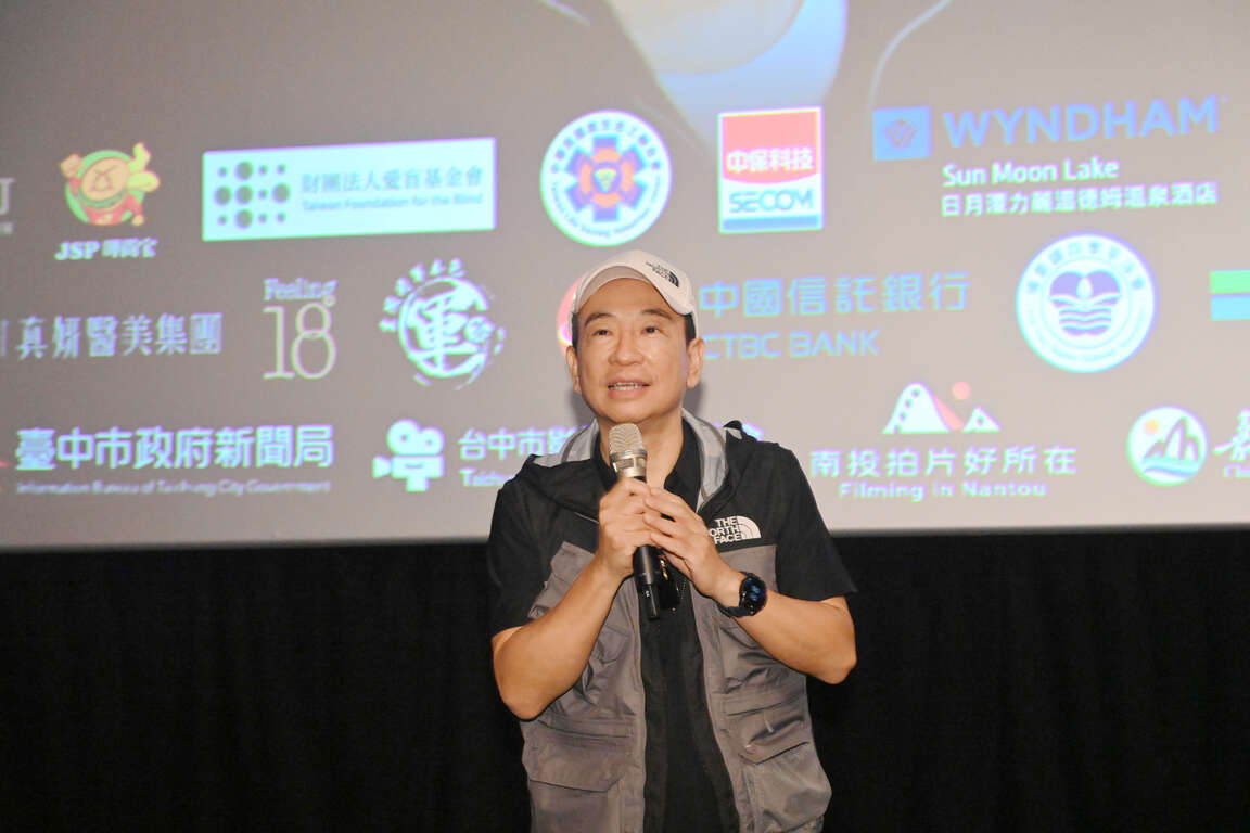 電影《突破：三千米的泳氣》導演安景鴻現身特映會現場，分享在新北拍攝的點滴。