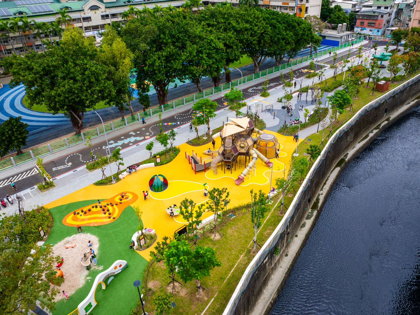 空拍公園全景